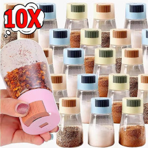 10Pcs 0.5g Quantitative Seasoning Jar / Precision Spice Dispenser Bottle / Plastic Kitchen Dispenser / Durable Container for Salt Pepper