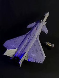 COD Pesawat militer J-20 arung blok banan model blok banan mainan pendidikan anak rakitan 25 variasi Plastik Toys
