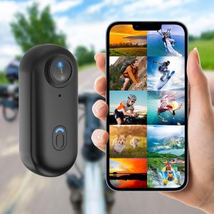 กล้อง Pocket POV 4K 1080P มินิ WiFi ไร้สาย บันทึกวิดีโอแบบติดตัว พร้อมแม่เหล็กสำหรับติดตั้ง ใช้สำหรับ Vlog บันทึกวิดีโอแอคชั่น ติดหมวกกันน็อคมอเตอร์ไซค์ กล้องกีฬา