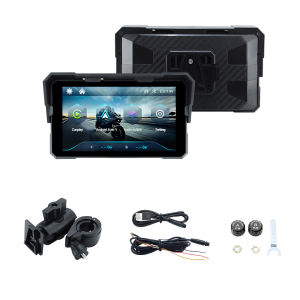 EKIY 5.0 inch Wireless CarPlay Moto Android Auto Portable Digital Motorcycle Dashboard GPS Motorcycle Navigation Display Screen