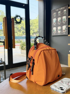 Mini Egg Shaped Commuter Backpack Crossbody Shoulder Bag Shell Style Japanese Mini Backpack Dual Padded Straps Soft Material