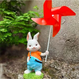 Đồ Trang Trí Ngoài Trời Hình Thỏ Mèo Bằng Nhựa Mô Phỏng Cảnh Quan Sân Vườn Trang Trí Tiểu Cảnh Mô Phỏng Động Vật Kiểu Pháp