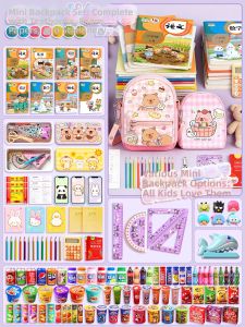 Mini Childrens Toy School Bag and Stationery Set
