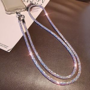 สายติดโทรศัพท์มือถือแบบสะพายข้างแฟชั่นสำหรับผู้หญิง สายสะพายกระเป๋าใส่โทรศัพท์แบบลำลอง สายโซ่สำหรับเดินทางและช้อปปิ้ง