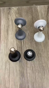 Magnetic Door Stopper Stainless Steel Penahan Pintu Floor Mount Door Stopper Punch-free 强磁门吸