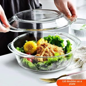 Domestic Covered Heat-Resistant Glass Baking Dish