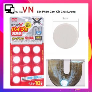 Vỉ 10 Viên Thông Cống Công Nghệ Nhật Làm Tan Cặn Bẩn Đường Ống Cống Bồn Cầu An Toàn Đường Ống Nước - Viên Thả Cống Tẩy Sạch Làm Tan Cặn Bẩn Cực Mạnh Siêu Thần Thánh