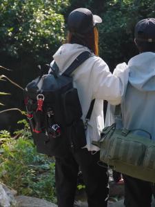 Multifunctional Fishing Backpack Tackle Bag with Rod Holders Equipment Storage Molle Pack Camping Hiking Trekking Shoulder Bag
