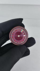 35mm Watch Dial NH35 Dial Roulette Wheel Creative Color-Printed Series Dial Is Suitable for NH35/36 Movement Watch Accessories