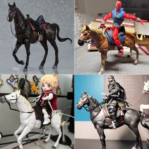 Ultra-Movable Jointed Horse Figures 490 Body Model Collectible Toy Gift Black Yellow White Brown Horses Anime Collectibles