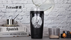 [New 4th Gen] Premium Blender Food Grade Tritan Portable Charging Protein Shaker Cup Electric Vortex Powder Mixer Bottle