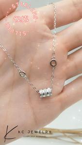 KC Jewelry S925 Silver White Gold Plated INS Diamond Carol Bracelet