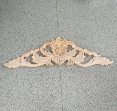 Ornamen ukir Tempel Pajangan Asli Kayu Mahoni Bermotif Bunga