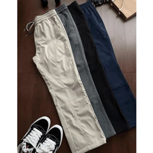 Quick Dry Work Trousers Ice Silk Straight Leg Sports Pants Thin Shell Mens Summer Casual Pants Soft Shell Cargo Trousers