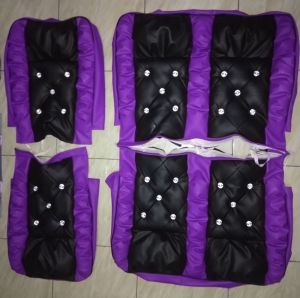 Sarung jok mobil L300 PU model sofa kristal gratis sarung stir