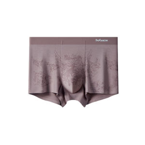 Miiow | Mens Modal Underwear Briefs Antibacterial Breathable Seamless Boxer Shorts Comfortable Fit Youth Spring Fashion Innerwear