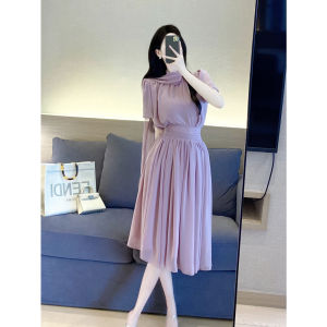 เรียบหรู ชุดสองชิ้นนางฟ้า ฤดูร้อน 2022 ใหม่ ดีไซน์ ทันสมัย สไตล์ฝรั่งเศส ชุดนางฟ้าอ่อนโยนสําหรับผู้หญิง