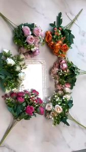 นอร์ดิกลมดอกโบตั๋นขนาดเล็กจัดงานแต่งงานตกแต่งบ้านดอกไม้จำลอง