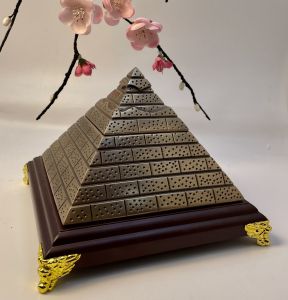 Pure Copper Powder Copper Pyramid Feng Shui Magnetic Field Sandstone Decoration Yang Gong Dowsing Rod Decoration Home Decoration