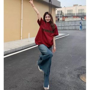 SUSHOUWANGE | Retro American Style Loose T-Shirt