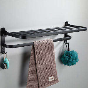 Bathroom Towel Bar Stainless Steel 304 Toilet Towel Rack Kitchen Wall Dinding Towel Shelf