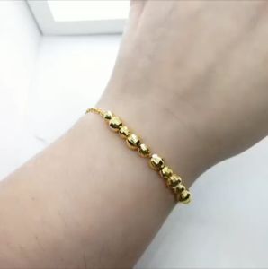 Rantai Tangan Sauh Kosong Biji2 Emas 916 Yon Hing