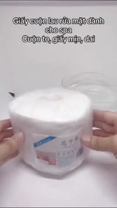 Giấy cuộn dai cho spa dùng rửa mặt lau mặt