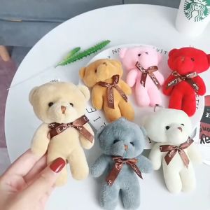 Móc khóa gấu bông gấu teddy đẹp xịn siêu hot (12cm) móc khóa đẹp để treo balo túi xách chìa khóa xe