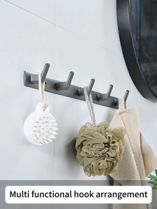 [48-hour delivery]Drill-Free Aluminum Wall Hooks: Heavy Duty Thickened Material