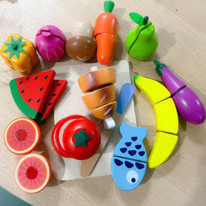 Educational Simulation Fruits Vegetables Cutting Playset