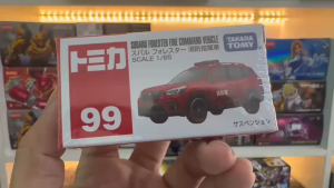 Mô Hình Xe Tomica No.99 Subaru Forester Fire Command Vehicle - Xe Chỉ Huy Cứu Hỏa (Tỉ Lệ 1/65)