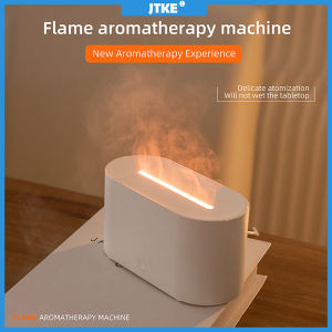 JTKE Flame Aroma Diffuser Air Humidifier Fragrance Diffuser with Colorful Light