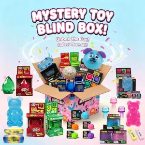Assorted Surprise Blind Box Squeeze Toy Nice Cube Candy Jellyfish Soda Cube Stress Relief Sensory Play Birthday Party Favor