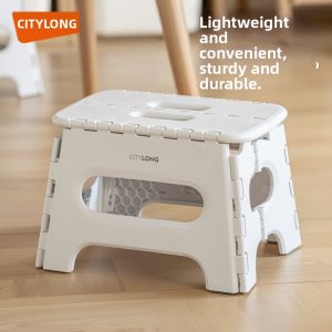 Citylong | Foldable Portable Outdoor Stool with Plastic Back