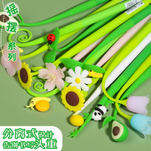 Cute Panda Silicone Gel Pen Creative Neutral Pen Student Gift High Aesthetic Value Cartoon Water Pen Stationery for Girls