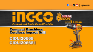 INGCO 20V 66NM CORDLESS IMPACT DRILL | COMPACT BRUSHLESS MOTOR | CIDLI20668 CIDLI206681