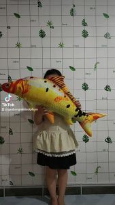 [HCM] GẤU BÔNG CÁ CHÉP CHO BÉ 1 TUỔI ĐỒ CHƠI CÁ CHÉP NHỒI BÔNG 60CM  MỀM MỊN AN TOÀN CHO BÉ VIỆT NAM SẢN XUẤT