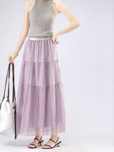 MiiOW | Han-style Slenderizing High-Waist Tutu-style Mesh Skirt