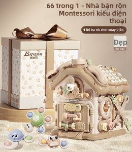 WANWEIMAN | Hộp Hoạt Động 6 Mặt Giáo Dục Montessori Nguyên Nhân - Kết Quả