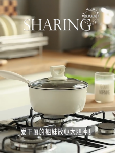 Titanium Non Stick pan with lid NO Coating Ultra Wear Resistant 20CM Induction & Gas Compatible