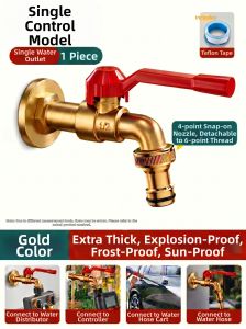 TAOSHI | Frost-Proof Dual-Control Outdoor Water Tap High-Flow