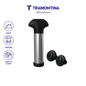 Tramontina Harmoniza 3-Piece Wine Set with Vacuum Pump and Lids