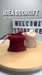 Store Age 5pcs Cotton Gift Bag Uncang Doorgift Guni Cute Drawstring Bag Pouch Bag Jewellery Bag Storage Candy Bag