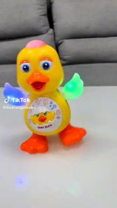 Đồ chơi chú vịt nhảy múa phát nhạc có đèn vui nhộn Vịt nhảy theo nhạc ngộ nghĩnh cho bé bò sữa nháy múa bi bo shop