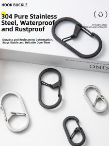 Stainless Steel Quick Release Key Ring Double Ended Clip