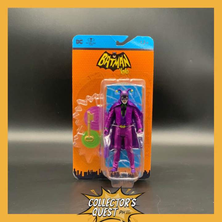 McFarlane Toys - DC Retro Joker con máscara (Batman 66') Figura de acción de 6 pulgadas