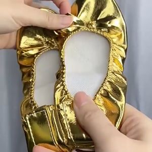Golden Belly Shoes Soft Sole Dance Shoes Ballet Practice Dance Shoes Gymnastics Yoga Shoes For Women