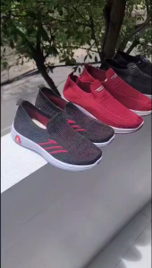Giày lưới nữ đế mềm thời trang cho nữ cổ chun ôm trân đế 3cm Giày sneaker thể thao nữ hàn quốc thoáng khí đi bộ đi chơi