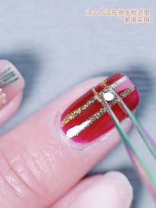 Nail Art Colour Striping Tape Gold Silver Black White UV Gel Nail Polish Craft Tape Line Case美甲饰品金线银线指甲油彩绘线拉线盒