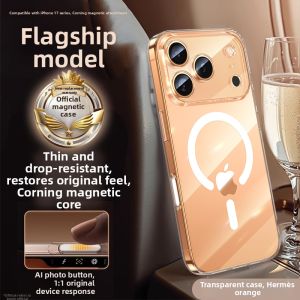 Bosie | High-End Ice Ring Magnetic Suction Phone Case for iPhone 17 Pro Max 15 Pro 14 Plus